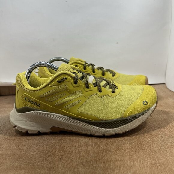Oboz Katabatic Wind Low Hiking Shoes Men Size 8 Yellow